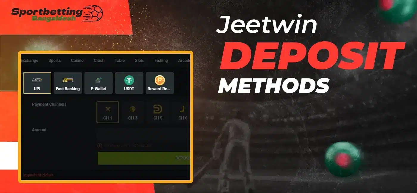 Step-by-Step Process for Jeetwin Deposit and Withdrawal